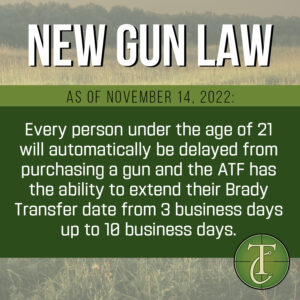 New Firearm Purchasing Law